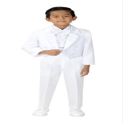 Spring Notion Boys' White Classic Tuxedo with Tail Medium / 6-12 Months
