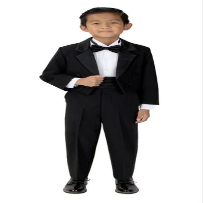 Spring Notion Boys' Black Classic Tuxedo with Tail Small / 3-6 Months