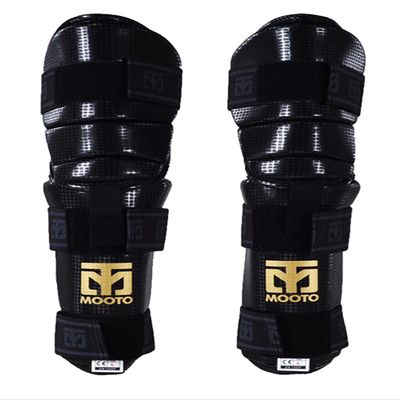 Mooto Taekwondo Arm Elbow Protector Guard Gear Gym MMA White/Black WTF Approved XS to XL (Black, 1.XS(3.81-4.39ft or 116-134cm))