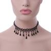 Avalaya Fancy Dress Party Black Acrylic, Glass Bead Choker Necklace - 32cm L/ 7cm Ext view 3