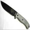 Randall's Adventure ESEE-6 with Partially Serrated Blade - Green Sheath view 1
