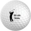 Exposures Custom White Golf Balls Set of 6 - Gifts for Birthdays, Stocking Stuffers, Party Favors - Men's Golf Design view 1