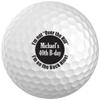 Exposures Custom White Golf Balls Set of 6 - Gifts for Birthdays, Stocking Stuffers, Party Favors - Over The Hill Design view 1