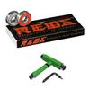 Bones Reds Bearings + Skate T-Tool + Spacers (Green) view 1