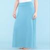 MBJ WB296 Womens Lightweight Floor Length Maxi Skirt L Aqua view 3
