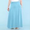 MBJ WB296 Womens Lightweight Floor Length Maxi Skirt L Aqua view 4