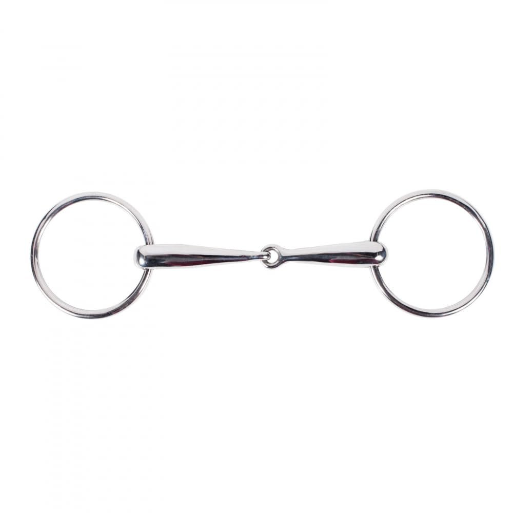 HORZE Jointed Loose Ring Snaffle Bit - 5 3/4
