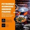 Petromax Wrought Iron Skillet, Long Handle Pan Conducts Heat Evenly, Indoor/Outdoor Camping Cookware for Campfire or Home Kitchen Use, Stove to Table Serveware, 18.1" view 2