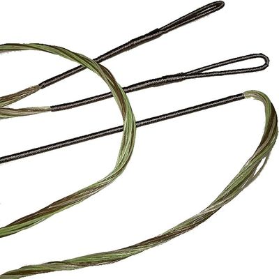 TRI COLOR CAMO B-50 Dacron REPLACEMENT RECURVE BOWSTRING - 14 STRAND BOW STRING FOR BOWS UP TO 50 LBS. - ACTUAL STRING LENGTH IN INCHES - By Traditional Gear Archery Products (Multiple Sizes) (59 INCH ACTUAL LENGTH)