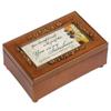 Cottage Garden You are My Sunshine Rich Walnut Finish Rose Petite Music Box - Plays Song You are My Sunshine view 1