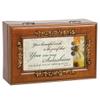 Cottage Garden You are My Sunshine Rich Walnut Finish Rose Petite Music Box - Plays Song You are My Sunshine view 2