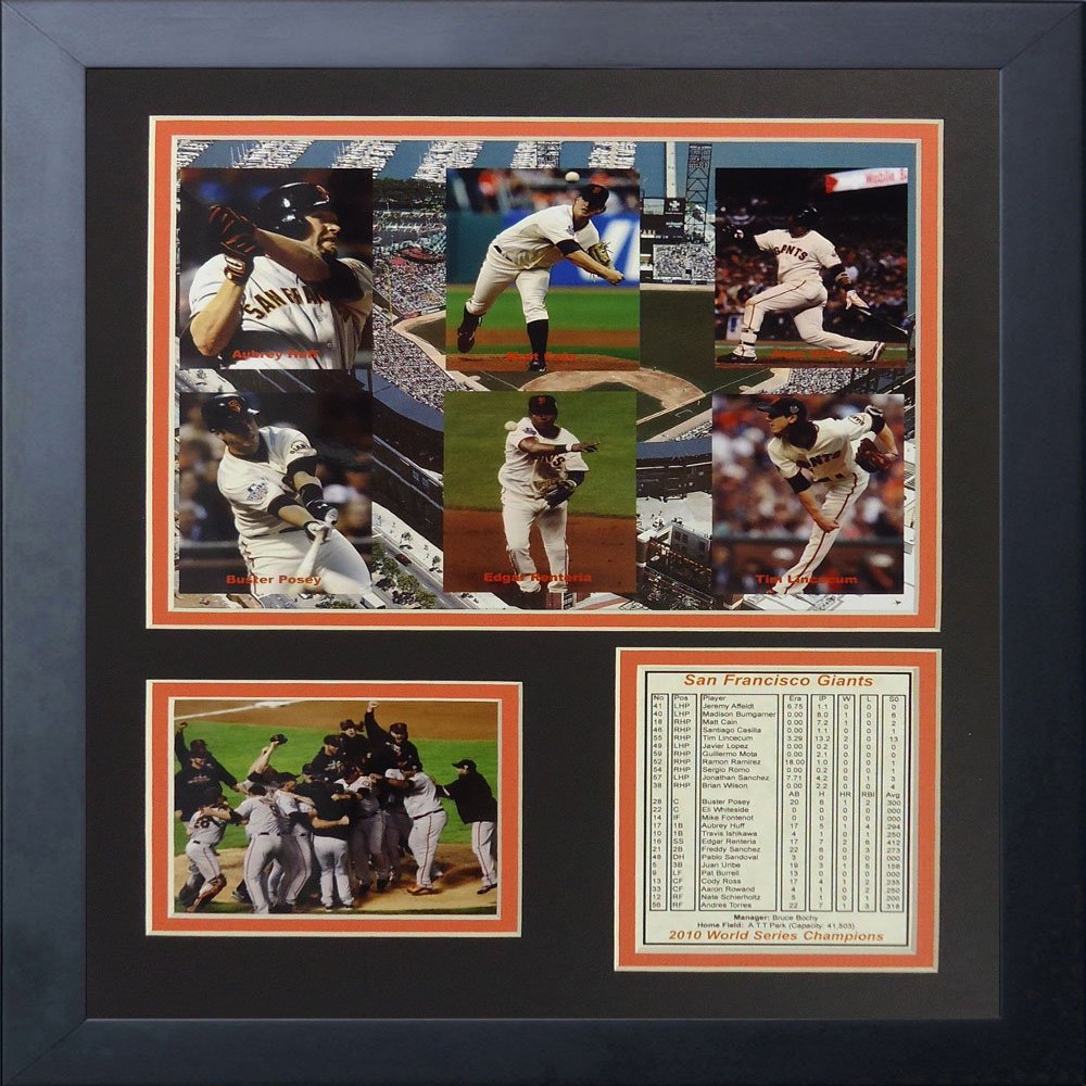2010 San Francisco Giants - Collage 11" x 14" Framed Photo Collage by Legends Never Die, Inc.