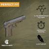 Recover CC3 H 1911 Grip & Rail System, Desert Sand, Universal view 3