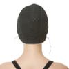 Beemo Swim Cap Women Chin Strap Swimming Caps- Black view 3