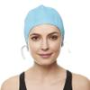 Beemo Swim Cap Women Chin Strap Swimming Caps- Light Blue view 2