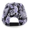 NYFASHION101 Famous City Name Embroidered Paisley Printed Snapback Flat Bill Cap, Atlanta view 3