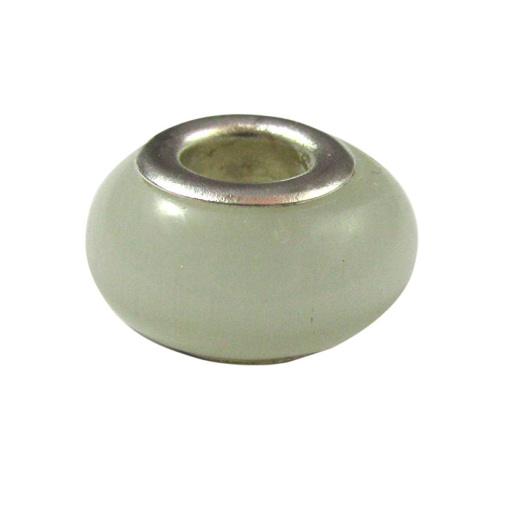 Universal Glass Bead White Cat's Eye