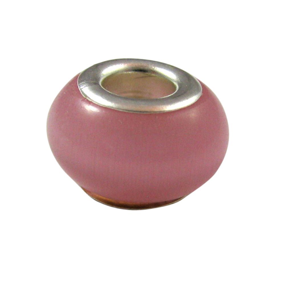 Universal Glass Bead Pink Cat's Eye