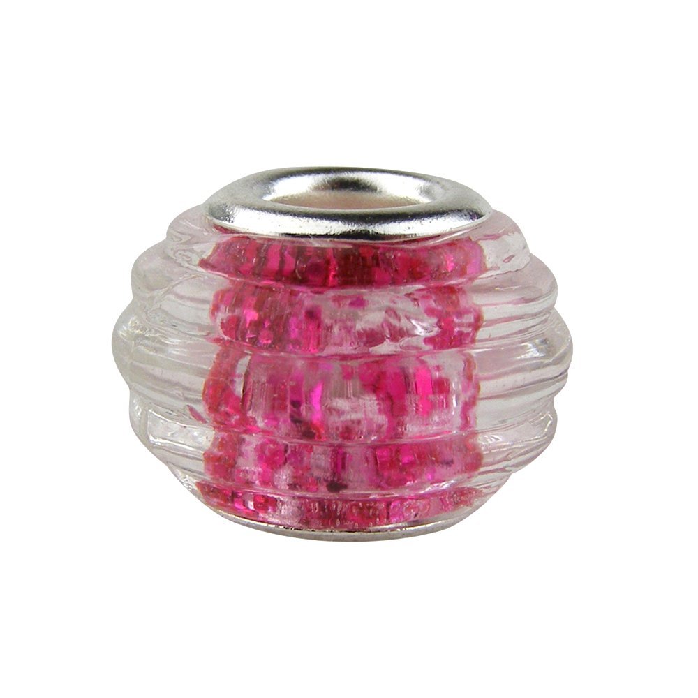 Universal Glass Bead Transparent Pink
