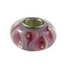 Universal Glass Bead Lavender with Light Pink and Dark Pink Cat's Eye view 1