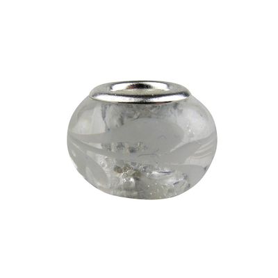 Universal Glass Bead Clear Transparent with Swirl