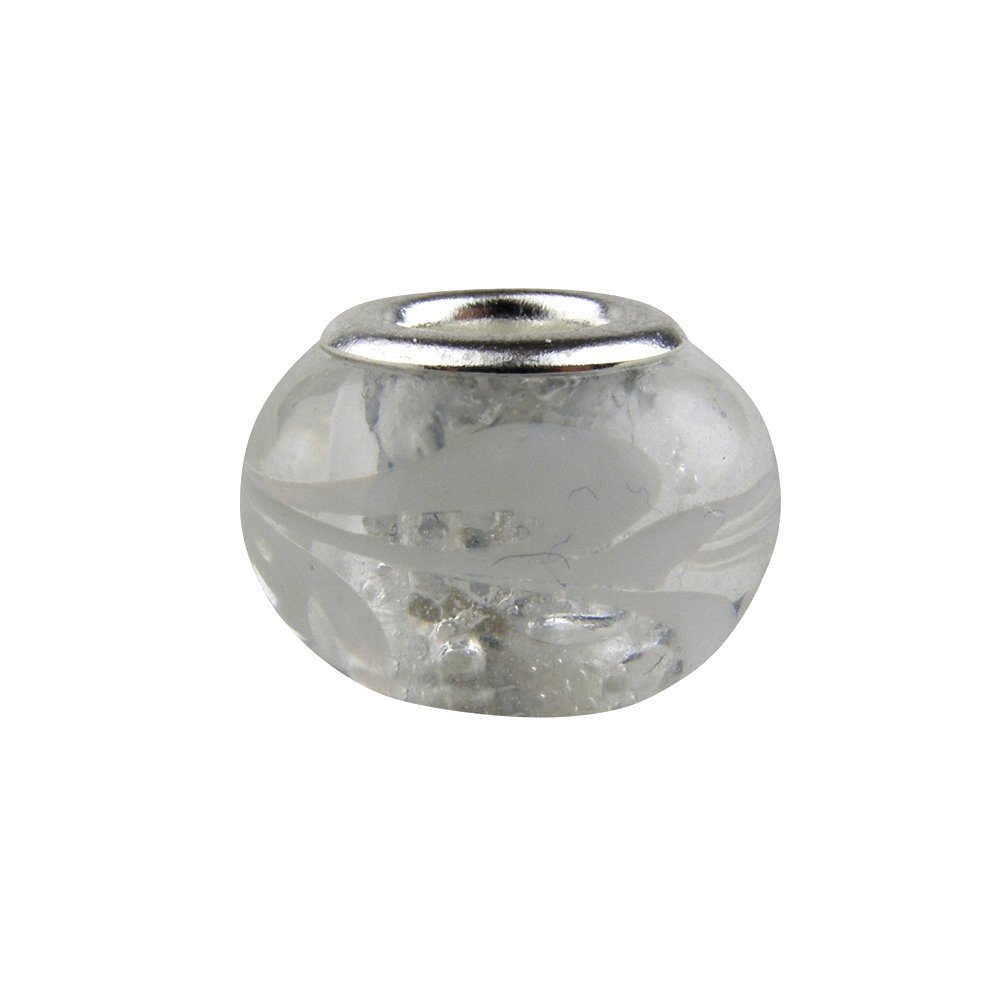Universal Glass Bead Clear Transparent with Swirl