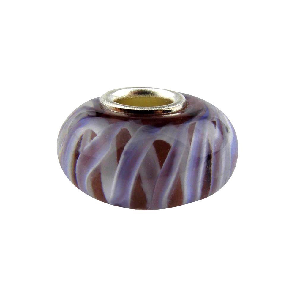 Universal Glass Bead Maroon with Lines