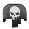 BASTION Laser Engraved Rear Cover Slide Back Plate for Smith & Wesson M&P M2.0 9mm/.40 Cal/45 ACP Full Size ONLY Skull view 1