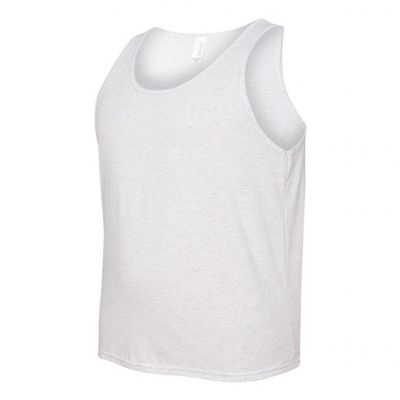 Unisex Jersey Tank - White Fleck Tri-Blend - Medium