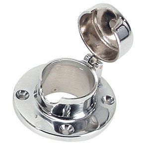 Whitecap S-112C Whitecap Chain & Rope Deck Pipe Hinged 1-1/2" Op