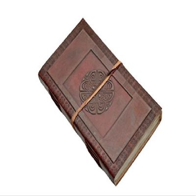 SZCO Supplies Large Celtic Circle Leather Journal with Strap