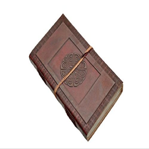 SZCO Supplies Large Celtic Circle Leather Journal with Strap