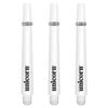 Unicorn Gripper 3 Dart Shaft Stem Set, 3 Shafts, Size Short - 34.4mm, White view 1