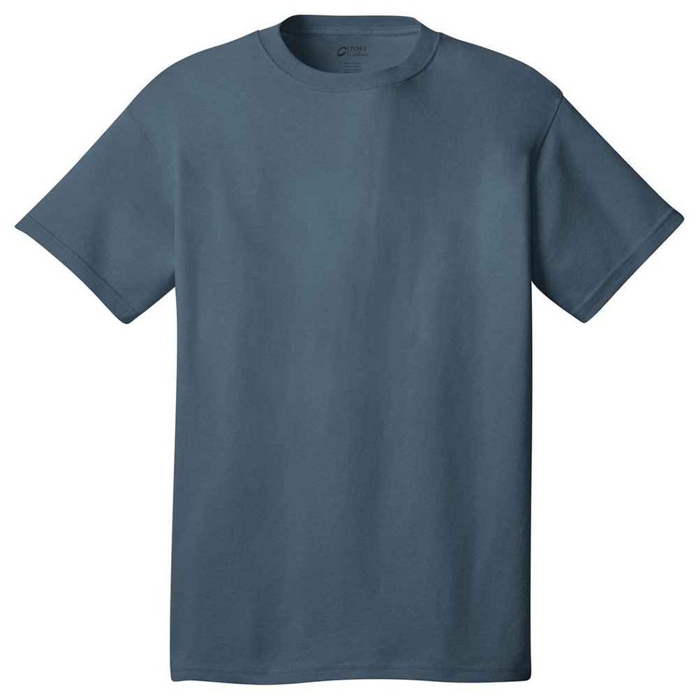 Port & Company - Core Cotton Tee. PC54 Steel Blue