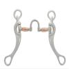 AJ Tack Aluminum Cheek Correction Bit with Swivel Port & Copper Rollers view 1