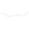 The Right Stuff RIN6801 Disc Brake with Valve Front to Rear Brake Line, 2 Piece view 1