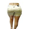 1826 Women's Plus Size Stretch HIGH Waist Twill Short 95% Cotton 5% Spandex 7380 (18, Stone) view 2