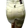 1826 Women's Plus Size Stretch HIGH Waist Twill Short 95% Cotton 5% Spandex 7380 (18, Stone) view 3