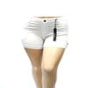 1826 Women's Plus Size Stretch HIGH Waist Twill Short 95% Cotton 5% Spandex 7380 (14, White) view 1