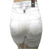 1826 Women's Plus Size Stretch HIGH Waist Twill Short 95% Cotton 5% Spandex 7380 (14, White) view 4