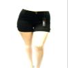 1826 Women's Plus Size Stretch HIGH Waist Twill Short 95% Cotton 5% Spandex 7380 (18, Black) view 3