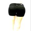 1826 Women's Plus Size Stretch HIGH Waist Twill Short 95% Cotton 5% Spandex 7380 (18, Black) view 4