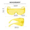 Calabria 1003 Fit Over Safety Glasses Fitover Prescription Eyewear Yellow Men Women Large Wraparound Tinted Anti Fog Scratch view 3