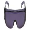 Calabria 1003 Fit Over Safety Glasses Fitover Prescription Eyewear Smoke Grey Men Women Large Wraparound Tinted Anti Scratch view 4