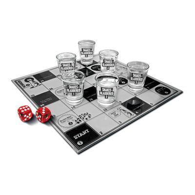 #winning Snakes and Bladdered Adult Party Drinking Game with Shot Glass Counters