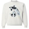 Dolphin Shirt Co Orca Whale Watching by Royce Crewneck Sweatshirt - White XX-Large view 1