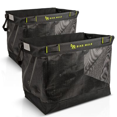 Bike Mule - Grocery Pannier Bags - The Ultimate Carrier Baskets for Shopping with Your Bicycle - Pair