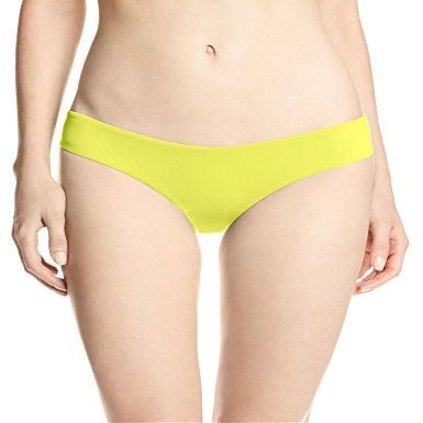 Rip Curl Women's Surf Break Booty Brief Bikini Bottom, Yellow, Medium