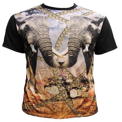 Made in USA Mens Elephant Brigade Sublimation T-Shirt - Large