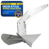 Five Oceans Delta Style Wing Boat Anchor, 22 Lb / 10 Kg Stainless Steel Boat Anchors, Premium Series, for Pontoon, Fishing Boats, Bass Boats, Sport Boats, Sport Yachts, Sailboats - FO3689 view 1